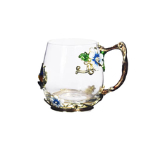 Verres à bière en verre réutilisables et écologiques de 300-400 ml avec poignée, design contemporain pour la maison, les cafés et les occasions de remise de diplôme (vente en gros)