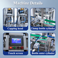 Machine de capsulage automatique électrique pour bouchons en verre et en métal, idéale pour les gels douche et les bouteilles