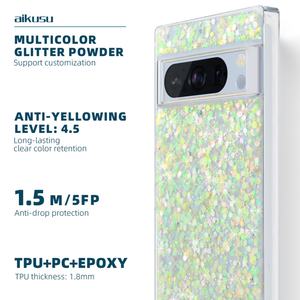 Funda Protectora Aikusu de Resina Epoxi TPU para Google Pixel Pro 7a, Funda Brillante para Impresora de Teléfono, Funda para Google Pixel 6 - Product Image 2