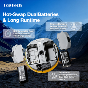 Kit complet TopTech High <span class=keywords><strong>Target</strong></span> TK300 avec équipement de radio-réflexion 5W, station de base et mobile GNSS RTK avec radio externe et station totale - Product Image 3