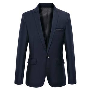 2019 autunno nuova giacca Casual da <span class=keywords><strong>uomo</strong></span> <span class=keywords><strong>Slim</strong></span>-<span class=keywords><strong>Fit</strong></span> piccola giacca coreana alla moda con scollo a V conveniente Western Plus Size lavorato a maglia - Product Image 2
