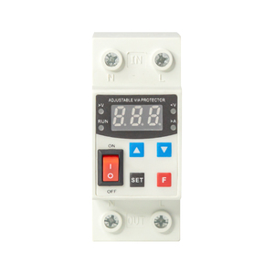 Kinee tipo de barco <span class=keywords><strong>Fata</strong></span> DIN RAIL Sobre Protector de corriente Auto-reinicio Led Pantalla digital Estabilizadores de protección de voltaje con interruptor - Product Image 1