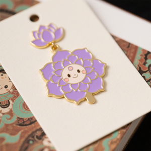 Charming Cute Anime Soft Enamel Page Tags with Metal Hook for Backpack Charms - Product Image 2