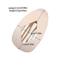 Barrettes à griffes ovales en PC, motif écaille de tortue, finition mate, antidérapantes, style minimaliste, accessoires de mode pour cheveux, idéales pour les fêtes