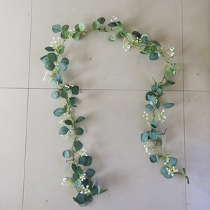 Bạc đô la bạch đàn lá handmade 3D, giả lá dây leo cây cho đám cưới tường bảng bên nhà Lò Sưởi phòng ngủ trang trí nội thất - Product Image 6