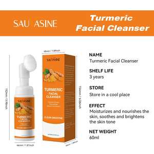 Limpiador Facial de Cúrcuma con Extracto de Limón al por Mayor, Blanqueador, Iluminador, Antiacné, Control de Grasa - Product Image 6