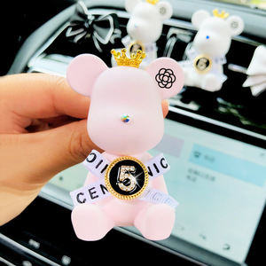 Modern Solid Violent Bear Car Air Freshener Perfume Air <strong>Vent</strong> Decoration <strong>Diffuser</strong> Interior Accessories for Women's Car Fragrance - Product Image 2