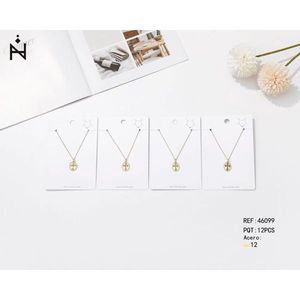 Collier en laiton avec pendentif en forme de croix, ensemble de 12 pièces, accessoire de bijouterie tendance - Product Image 1