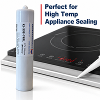 Colle silicone neutre RTV KEJIA KJ-998-74RL rouge, non liquide, haute température, résistante aux intempéries, résistance 300°C, certifiée ROHS