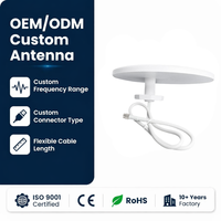 Antenne de plafond intérieure 5G 4G LTE 695-5000 MHz 12dBi à gain élevé, amplificateur de signal large bande, dôme omnidirectionnel N-Femelle pour DAS OEM personnalisé