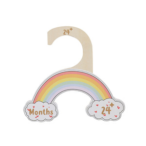 Perchas de madera para ropa infantil al por mayor transfronterizas, separadores de ropa para bebés, perchas de arcoíris, perchas decorativas de madera - Product Image 5