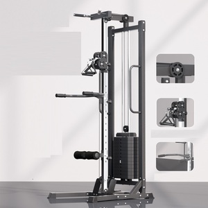 Sistema <span class=keywords><strong>a</strong></span> Doppia Puleggia Regolabile per Palestra Domestica, Macchina <span class=keywords><strong>Lat</strong></span> Pulldown <span class=keywords><strong>a</strong></span> Parete per Allenamento Fitness e Stazione con Cavi <span class=keywords><strong>a</strong></span> Carico di Pesi - Product Image 1