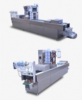 Machine d'emballage sous vide flexible par thermoformage pour bâtonnets de viande, thermoformadora al vacío del 520, emballage alimentaire pour viande séchée