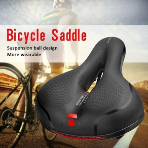 <span class=keywords><strong>Selle</strong></span> de vélo en cuir PU souple, amortissante et ventilée pour VTT et vélos de route - Unisexe, adulte, utilisation toutes saisons - Product Image 1