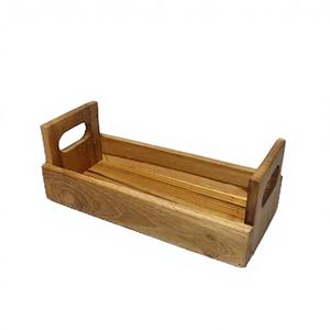 Elegante Bandeja de Madera de Acacia Sostenible para Servir Pan y Desayuno, con Detalles en Cobre, Plato de Madera, Tazones para Servir, Komodoin Indonesia - Product Image 1
