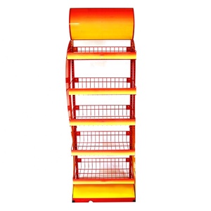 Giỏ Dây Kim Loại 5 Lớp Tùy Chỉnh Giá Trưng Bày Đồ Ăn Vặt Khoai Tây Kẹo Giá Trưng Bày Khoai Tây Chiên Dây Kim Loại - Product Image 3