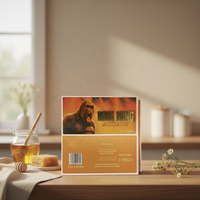 Boîte à miel en papier mat laminé brillant écologique Vip King Honey Mix pour l'emballage de barres chocolatées en feuille d'or
