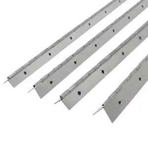 Dobradiças de aço inoxidável/aço/alumínio para piano, dobradiças contínuas de alumínio para serviço pesado de 600 mm