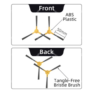 Kit compatible avec NetBot S15 <span class=keywords><strong>Neatsvor</strong></span> X500 Tesvor X500 Pro /X520 /M1/M2 Rouleau principal Brosse latérale Filtre HEPA Chiffon de nettoyage Pièces - Product Image 6