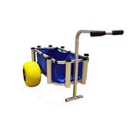 Chariot pliable réglable Chariot utilitaire pliable en métal Chariot logistique Chariot manuel polyvalent en aluminium pliable Chariot