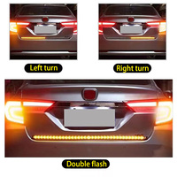 Yeni 12V araba yanıp sönen led ışık şerit 1/1.2/1.5/1.8/2/2.2/2. Fren için kamyonet kırmızı ve kehribar için 4M kuyruk lambası ve dönüş ışığı