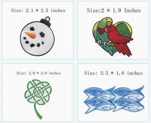 ホワイトスピリット2.5 \ "広い刺繍パッチHallowmasスタイルのアイアンオンファブリック素材フェルト - Product Image 5