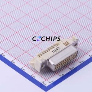 743201000 DVI Connector Bent Lead Through Hole Connector - Product Image 1