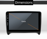 Lecteur DVD de voiture à écran capacitif HD Android12 1din 2din pour Audi TT A4 pour B6 pour B7 S4 autoradio navigation gps unité principale stéréo
