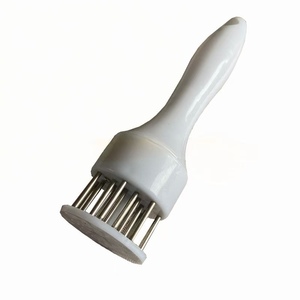Attendrisseur de viande de <span class=keywords><strong>cuisine</strong></span> à 21 dents en acier inoxydable, avec poignée ergonomique écologique, pour détendre la viande et la rendre plus tendre, idéal pour les steaks - Product Image 1