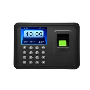 A6 U disco biométrico Fingerprint tempo comparecimento Scanner tempo de impressão digital e sistema de comparecimento (t10nu) 2,4 polegadas TFT tela colorida