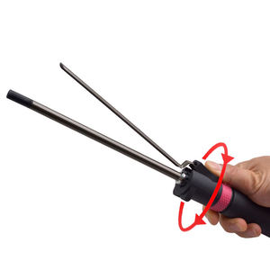 Bigoudi à cheveux 9mm pour hommes et femmes, tige à friser courte de génération d'énergie, clip de tige à cheveux, tige à friser rotative à 360 degrés - Product Image 2