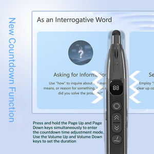 Puntero Recargable Multifuncional con Pantalla Digital Inteligente, Control de Volumen, Presentaciones Inalámbricas para PowerPoint y <span class=keywords><strong>Google</strong></span> Slides, Láser - Product Image 5