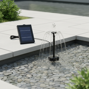 <span class=keywords><strong>Pompe</strong></span> à eau <span class=keywords><strong>solaire</strong></span> écologique de petite taille avec différentes buses pour <span class=keywords><strong>bassin</strong></span> extérieur, jardin ou piscine, kit de fontaine submersible pour bain d'oiseaux - Product Image 3