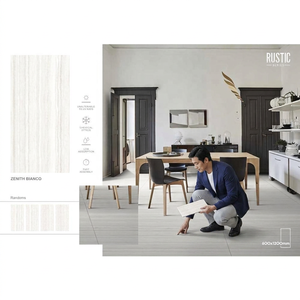 Azulejos de Porcelana Esmaltada de 24x48 Pulgadas Inspirados en Mármol Calcutta Bianco para Diseño Contemporáneo de Pisos y Paredes - Product Image 4