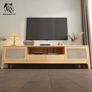 Meuble TV personnalisé en bois, prix avantageux, en stock, prêt à être expédié, fournisseur chinois, meubles de salon personnalisés. - Product Image 1