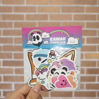 Impresión personalizada de pegatinas de vinilo troqueladas, adhesivo impermeable Pvc etiqueta empresa logotipo diseño pegatinas de dibujos animados