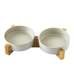 Yükseltilmiş küçük seramik evcil hayvan kasesi yavaş mama besleyici köpekler ve kediler için su kaynağı için taşınabilir kapalı Pet besleme - Product Image 6
