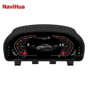 Navihua Linux sistemi 12.3 inç hız göstergesi dijital gösterge paneli araba Dashboard ekran için BMW F10 X4 F26 BMW X5 e70