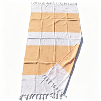 Eco-Friendly Custom 100% Cotton Quick-drying Sand Free Multi-functional Striped Turkish Beach Bath Towels with Fringes