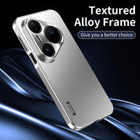 Coques de téléphone portable Pura 80 Ultra Pro, tendance streetwear, antichoc, hybrides de luxe, pare-chocs en aluminium métallique, dos en PC mat, très vendues