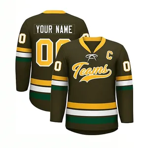 Custom Logo Sublimated Ice Hockey Jerseys Custom Reversible Hockey Jerseys