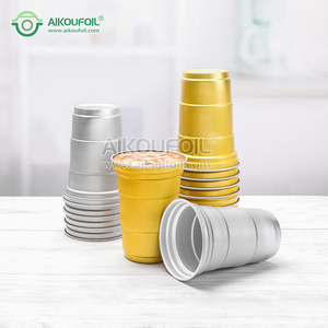 Gobelets en aluminium gravés pour les faveurs de mariage, cadeaux personnalisés avec logo, gobelets en métal réutilisables, <span class=keywords><strong>lot</strong></span> - Product Image 4