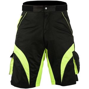Pantalones Cortos de Ciclismo MTB para Hombre, con Forro Acolchado, Pantalones Cortos de Ciclismo Todoterreno, Transpirables, de Secado Rápido, Spandex, Nailon - Product Image 1