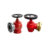 Hydrant d'incendie intérieur SN65 avec vanne DN65 - Équipement de lutte contre l'incendie standard GB, sortie de tuyau d'incendie et interrupteur en laiton rouge pour la lutte contre l'incendie