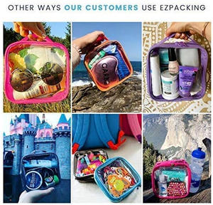 Neceser <span class=keywords><strong>de</strong></span> viaje aprobado por la TSA transparente, bolsa <span class=keywords><strong>de</strong></span> líquidos transparente <span class=keywords><strong>para</strong></span> aeropuerto, organizador <span class=keywords><strong>de</strong></span> plástico <span class=keywords><strong>de</strong></span> PVC <span class=keywords><strong>de</strong></span> vinilo transparente - Product Image 5