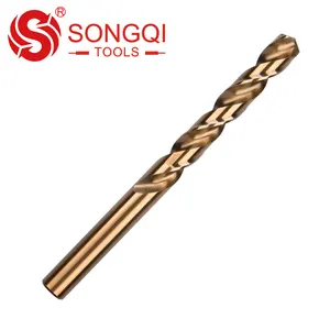 SongQi DIN338 HSS M35 kobalt paralel Shank Jobber büküm matkap ucu seti için paslanmaz çelik/Metal