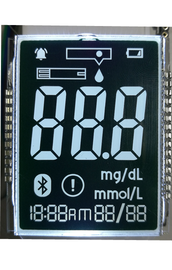 Pas cher personnalisé lcd verre très petit écran lcd pour glucomètre compteur lcd