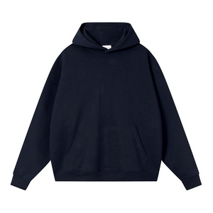 Wholesale 100% Cotton Blank Pullover Hoodie Heavyweight Winter Oversized Streetwear Premium Custom Logo High Quality Men Hoodie - Product Image 2