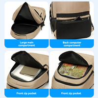 Sac à dos Oxford respirant et imperméable 20-35L pour ordinateur portable, unisexe, décontracté, cadeau, portable, résistant à l'usure, pour étudiants et professionnels