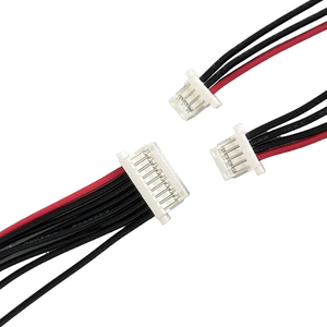 JST SH 1.0mm 케이블 어셈블리: 2/3/4/5/6p; 20/22/23/24 AWG 가전제품용; 절연형; 맞춤 제작 가능 - Product Image 1